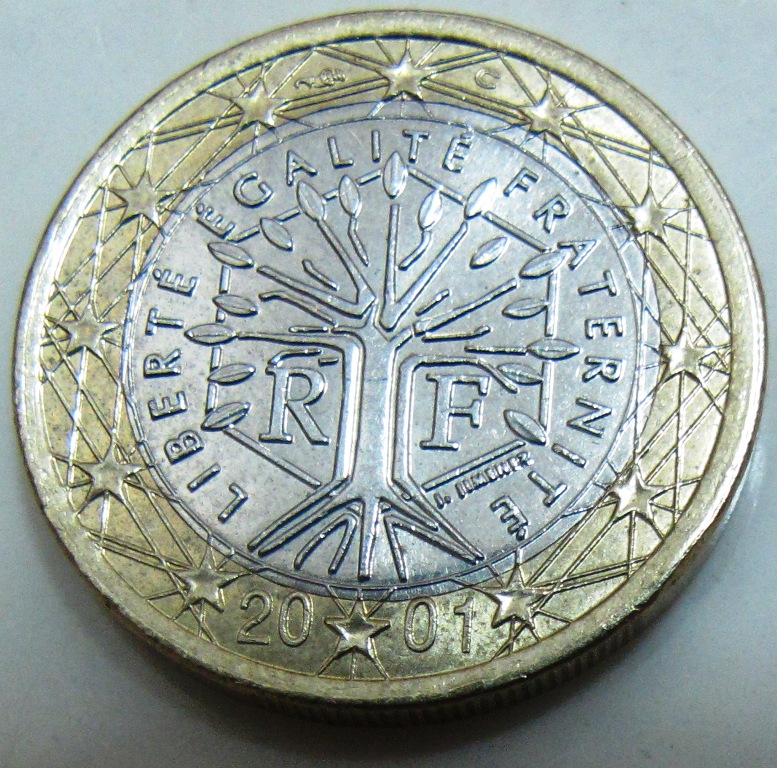 1 Euro Liberté Egalité Fraternité 2000 Valore
