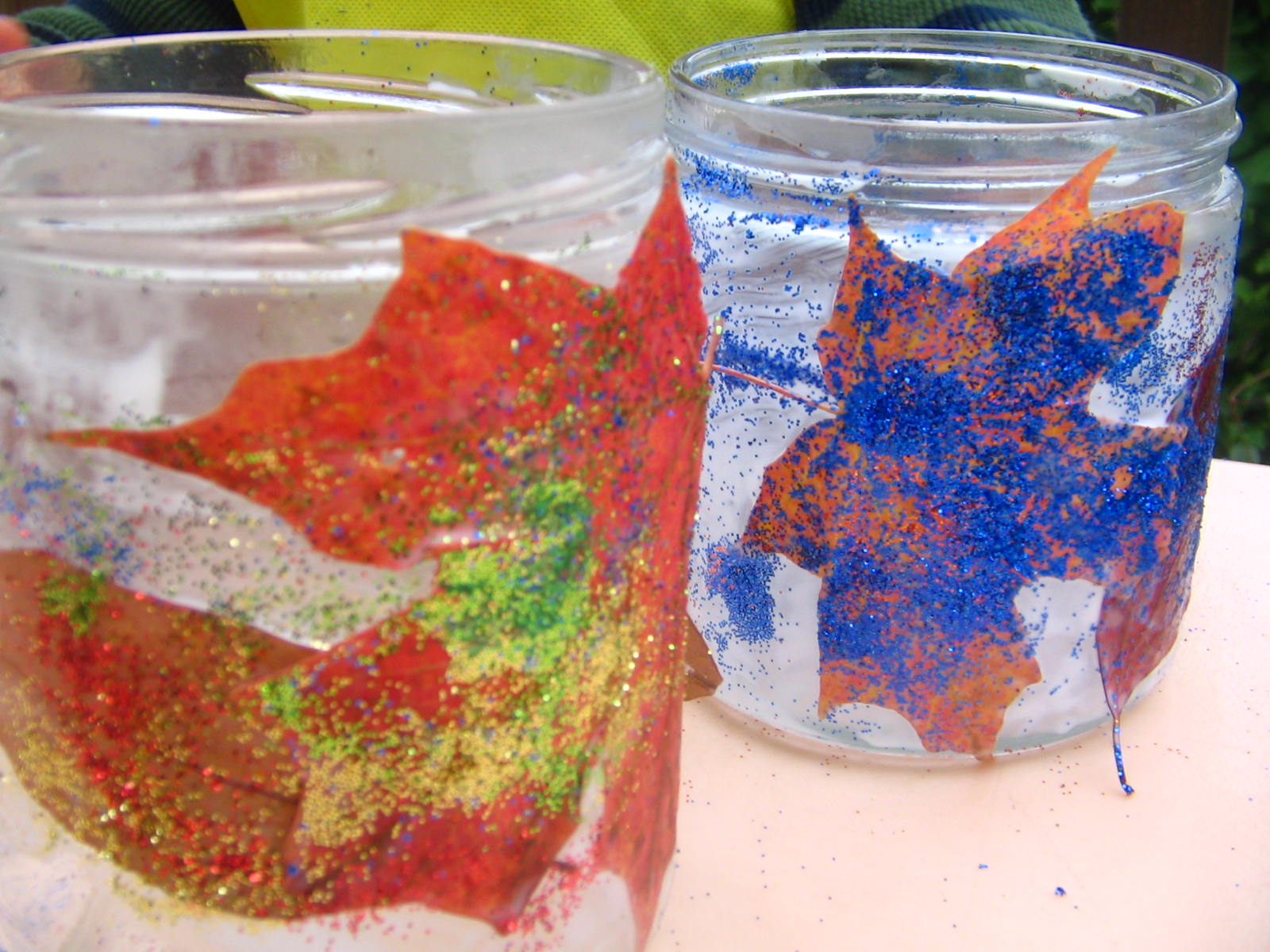 art and soul preschool Leaf Candle Holder