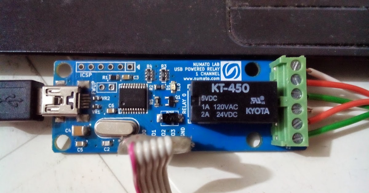 Numato LAB Usando el modulo 1 Channel USB Powered Relay