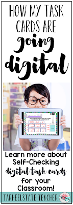 My 4th grade and 5th grade task cards have gone digital with a new interactive platform called Boom Learning! Digital task cards are especially awesome for math centers, math stations, whole group lessons, and differentiation. If you've been looking for alternatives to Google Drive or Google Classroom--you probably want to check this out! Are you going paperless in your classroom (or at least trying to reduce your copies at school)? I'll give you options for getting the pdf printable versions as well as the digital versions so that you will have the choice for how you use them in your classroom! My 4th grade and 5th grade task cards have gone digital with a new interactive platform called Boom Learning! Digital task cards are especially awesome for math centers, math stations, whole group lessons, and differentiation. If you've been looking for alternatives to Google Drive or Google Classroom--you probably want to check this out! Are you going paperless in your classroom (or at least trying to reduce your copies at school)? I'll give you options for getting the pdf printable versions as well as the digital versions so that you will have the choice for how you use them in your classroom!