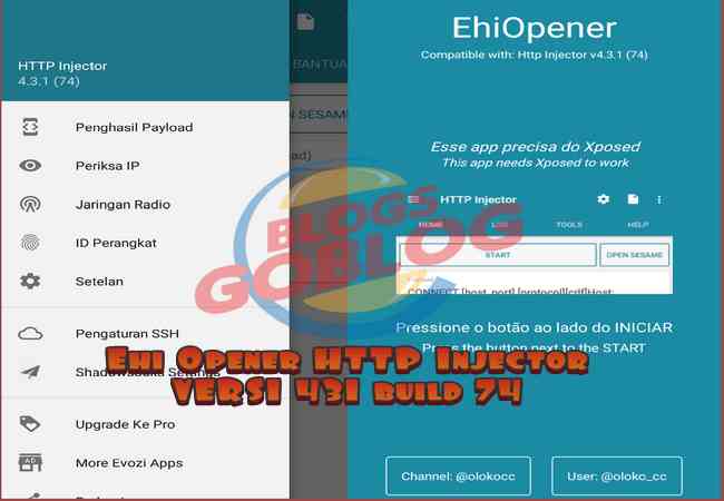 Cara Ehi Opener Sniff Apk HTTP Injector Versi 431 Build 74 Terbaru 2019