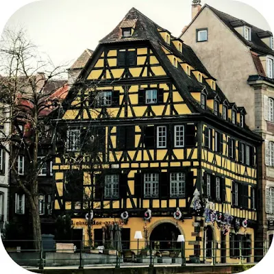 Celebrating Christmas in Strasbourg and Alsace - half-timbered building
