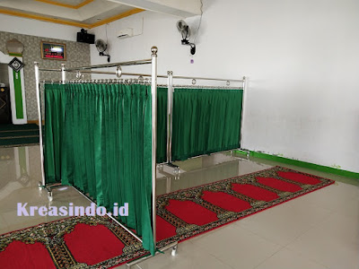 Hijab Masjid Stainless pesanan Bpk Aceng untuk Mushollah Baiturohman Cinangka Depok