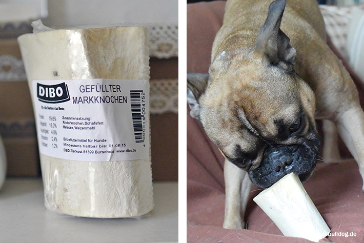 Gefüllter Markknochen für Hunde Gefüllter Markknochen für Hunde