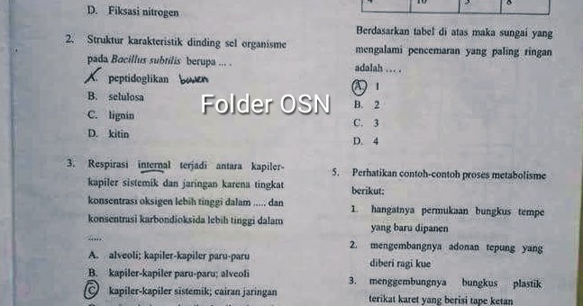 Soal Olimpiade Ipa Smp 2018 Dan Pembahasannya Hari Belajar