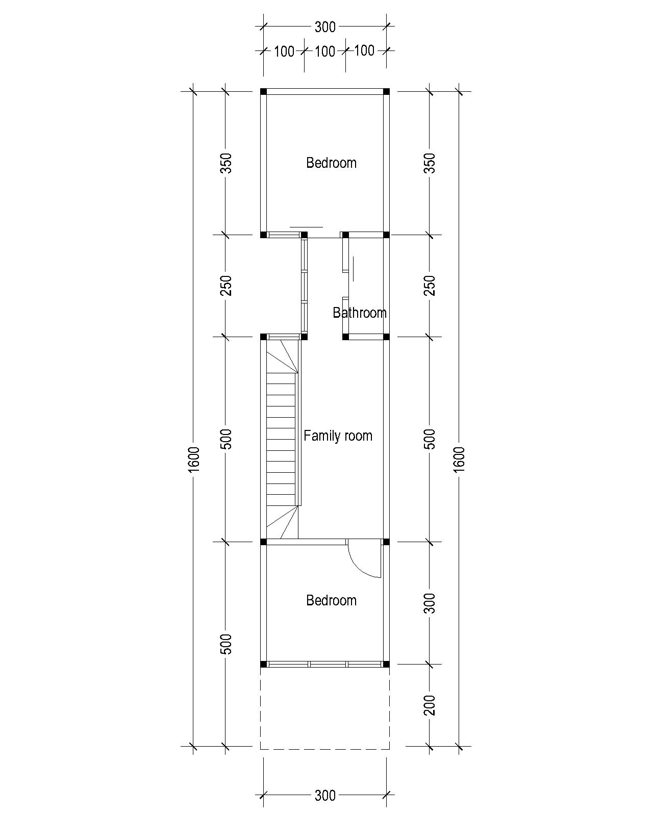 HOUSE PLANS FOR YOU House Plan Three Bedrooms On A 3 Meter Wide Narrow Land HOUSE PLANS FOR YOU House Plan Three Bedrooms On A 3 Meter Wide Narrow Land