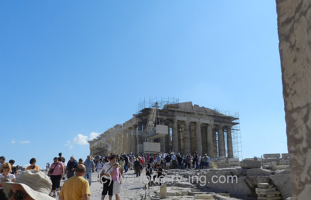 The first sight we have when arriving at the Acropolis