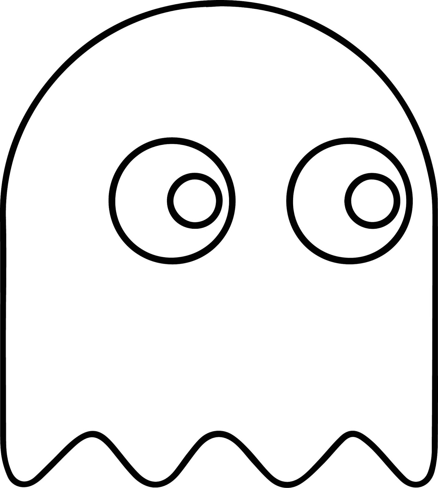 pacman ghost coloring pages
