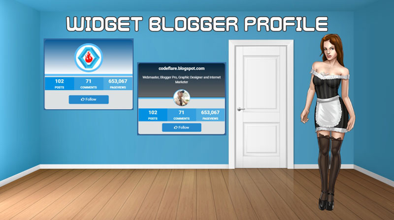√ Cara Membuat Widget Profil Blogger Zuper Keren