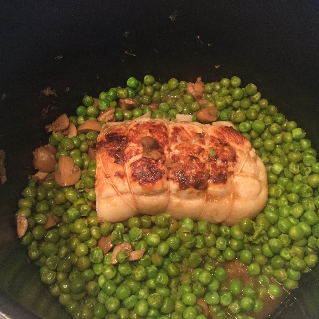 Temps Cuisson Petit Pois Surgelés Cookeo Rôti de dinde, petits pois et champignons au Cookeo