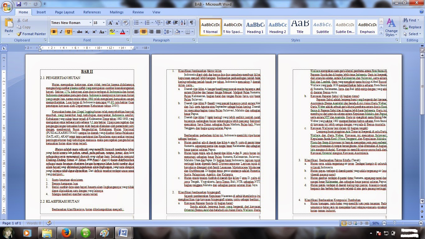 Devy Septyowati: contoh Makalah PLH "Kerusakan hutan"