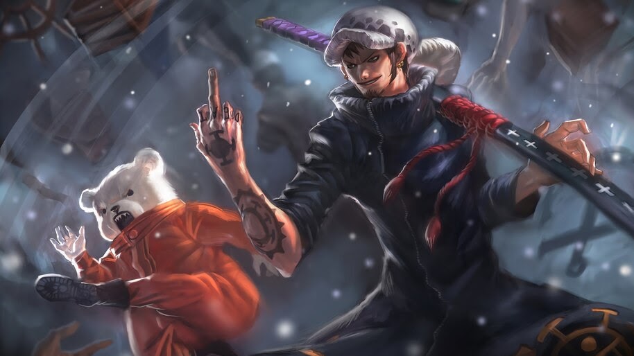 Trafalgar Law, Bepo, One Piece, 4K, #6.72