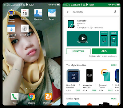 setelah berhasil menerapkan round corner seperti samsung galaxy S8 Cara Membuat Layar Smartphone Round Corner Seperti Samsung Galaxy S8