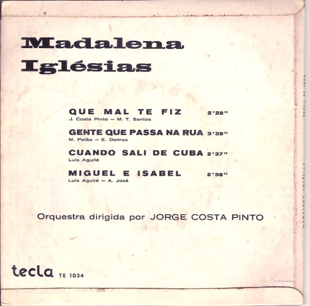 O Culto do Vinil Madalena Iglésias