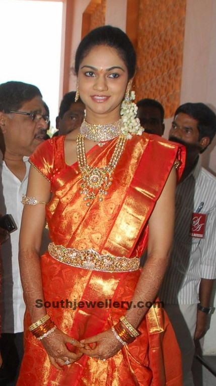 Sneha Reddy in Diamond and Kundan Jewellery - Jewellery Designs