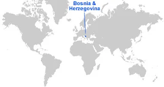 image: Bosnia and Herzegovina map ;pcation