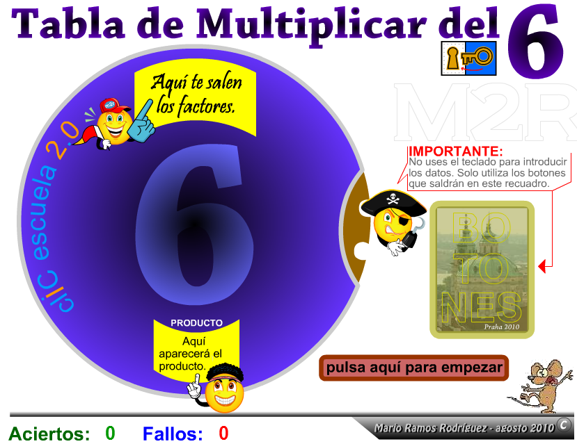 aprendemosentretenidos TABLA DEL 6