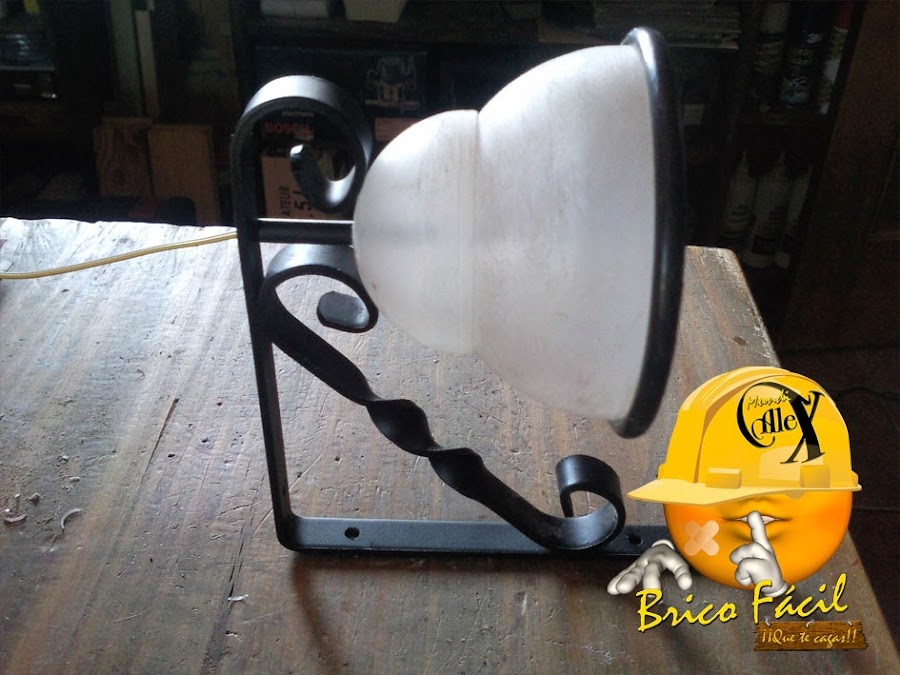 lámpara reciclada