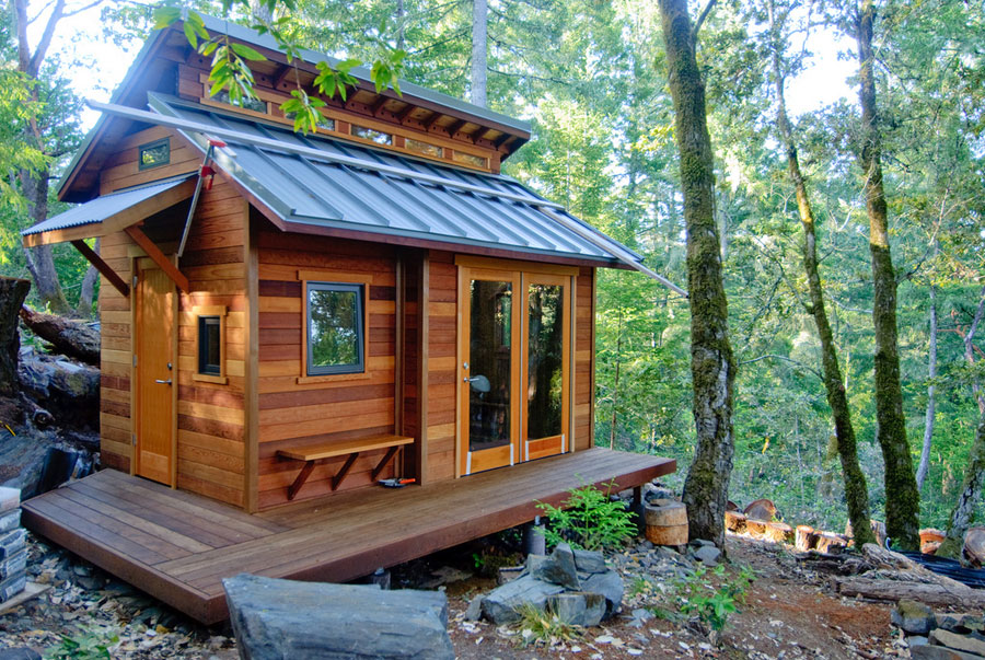 Tiny House Town A In The Woods Of Sonoma This Pretty Little Tiny House In The Woods Of Sonoma County California Makes For A Perfect Retreat While We Re Not Sure Its Exact Square Footage Or