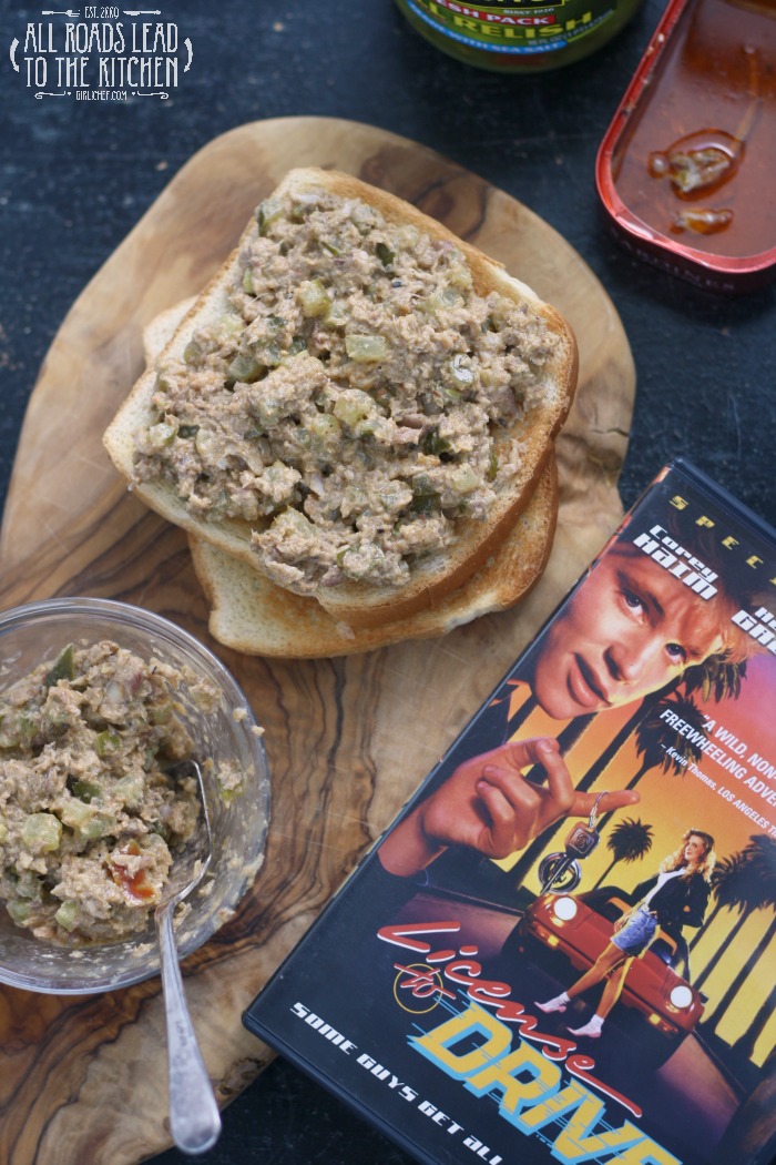 Sardine & Pickle Sandwiches inspired by License to Drive