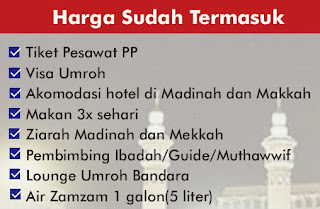 harga umroh sudah termasuk
