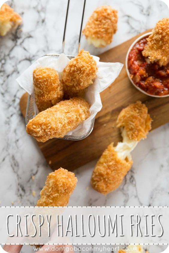 These homemade halloumi fries are double dipped in panko breadcrumbs for an extra crispy finish. Just be warned - these Crispy Halloumi Fries are crazy addictive!!