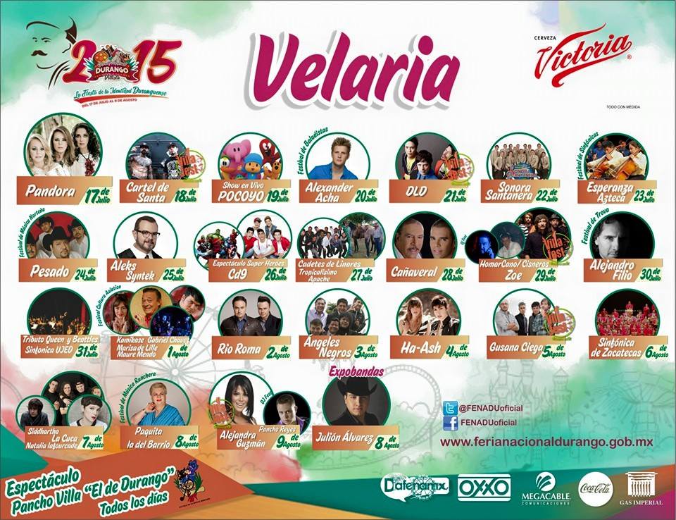 Fenadu Velaria Agenda de Eventos 2015 en Circulos Fenadu Velaria Agenda de Eventos 2015 en Circulos