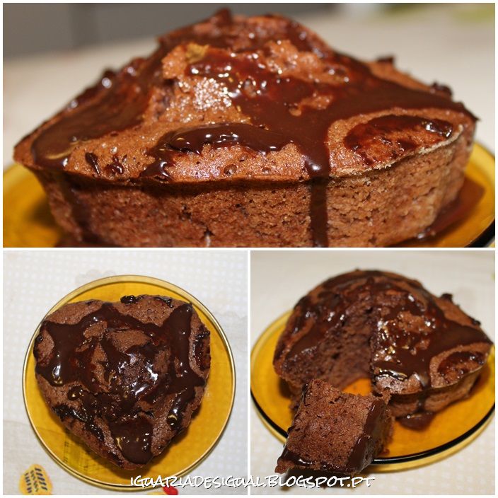 Bolo de Chocolate com Cobertura de Chocolate