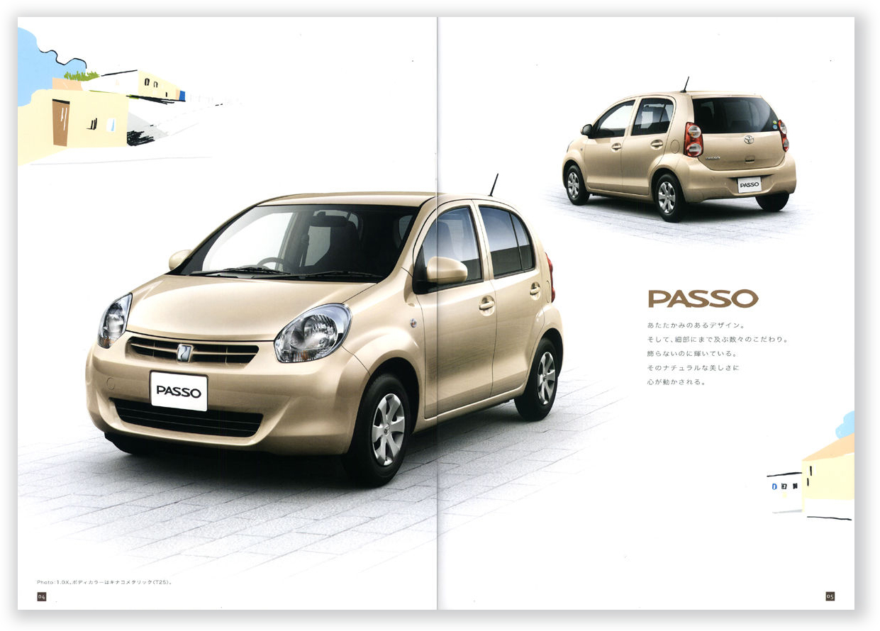 制作日誌 「 きたからふくかぜ 」: 「 TOYOTA PASSO カタログ