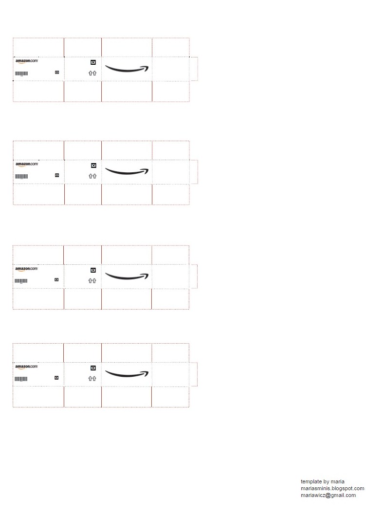 Printable Mini Amazon Box Template