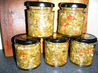 jar recipe canning Sweet Chilli Relish recipe