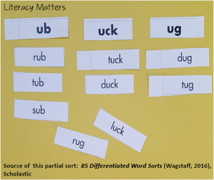 Make the Most of Word Sorts!  This blog post has 3 Best Tips for making word sorting more productive:  Make sure students actually read the words before sorting, hold them accountable for their work, and differentiate one page word sorts to meet the needs of different groups!  