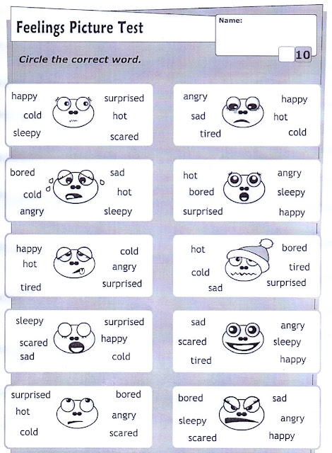 English Activities : FEELINGS - Sentimentos em inglês