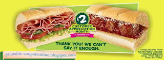 Free Printable Subway Coupons Free Printable Subway Coupons