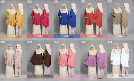 Rekaan Terbaru  blouse Muslimah Labuh dan Longgar Sangat MEnawan Dengan Pelbagai Design