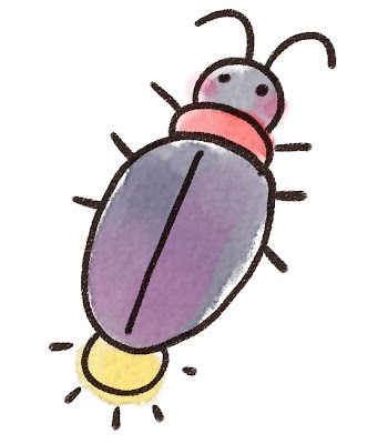 ホタルのイラスト(虫)