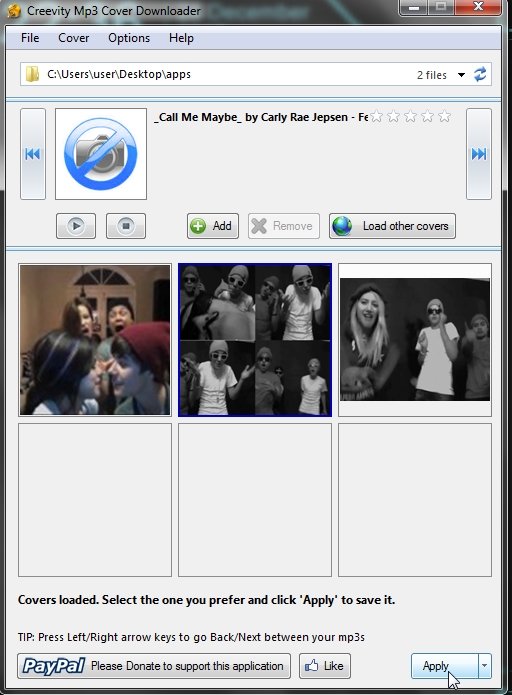 Adding album covers to mp3 files smartify me