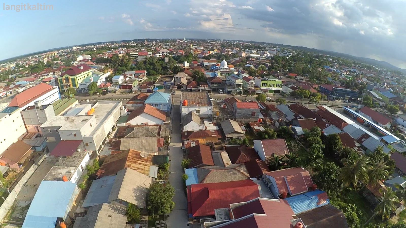 Pesona Foto Udara Pemukiman Kota Bontang Kaltim - LANGIT KALTIM
