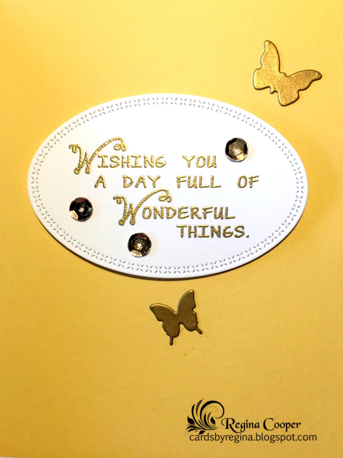 Cards By Regina Lattice Gate Fold Card