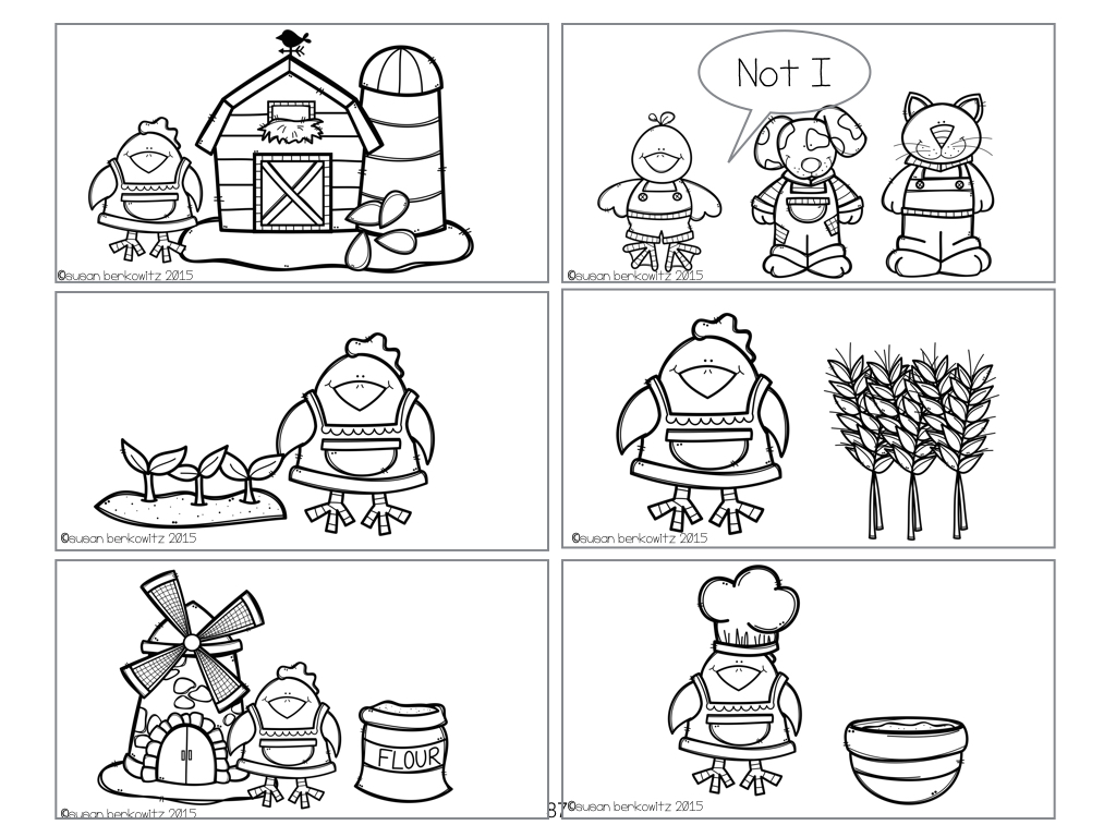 Little Red Hen Sequencing Printables