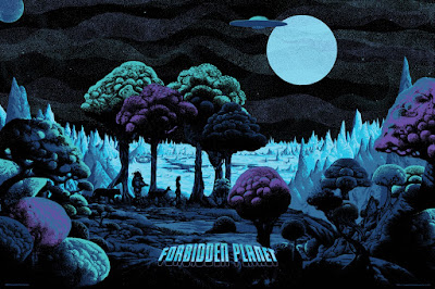 Forbidden Planet Variant Screen Print by Kilian Eng