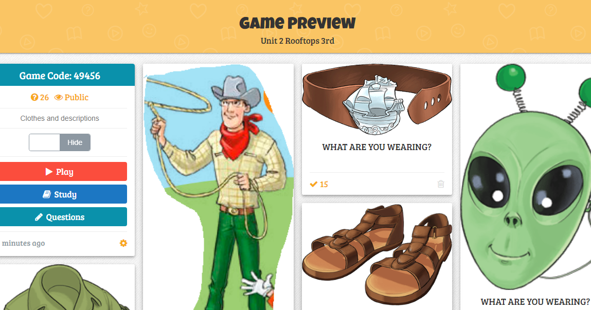 English Corner 3r BAMBOOZLE GAME TO REVISE UNIT 2