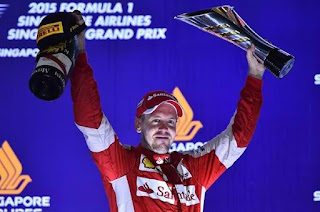 Sebastian Vettel dẫn đầu suốt 61 vòng đấu
