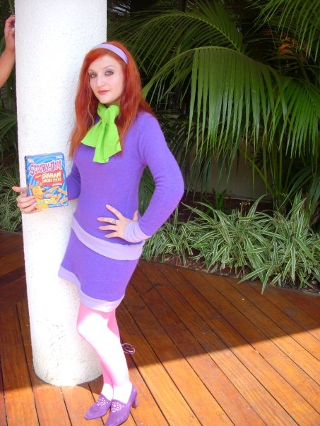 Women`s Legs and Feet in Tights: Daphne Cosplay 3.0,Part Three
