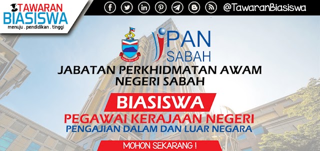 Permohonan Biasiswa Pegawai Kerajaan Negeri Sabah (Sarjana / Doktor Falsafah) 2020