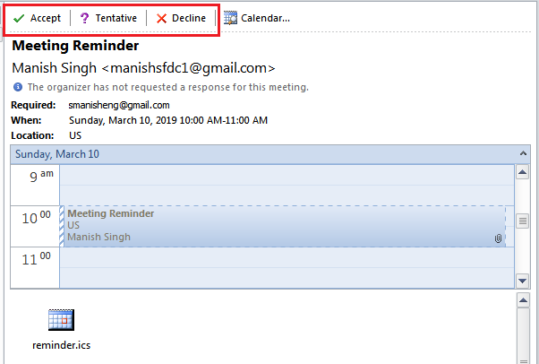 Send Calendar Invites In MS Outlook Using Apex