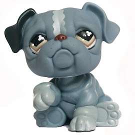 Littlest Pet Shop 3-pack Scenery Bulldog (#668) Pet