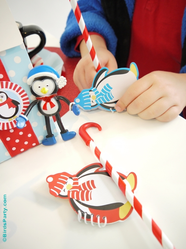 North Pole Christmas Breakfast Table Ideas with free printables - BirdsParty.com