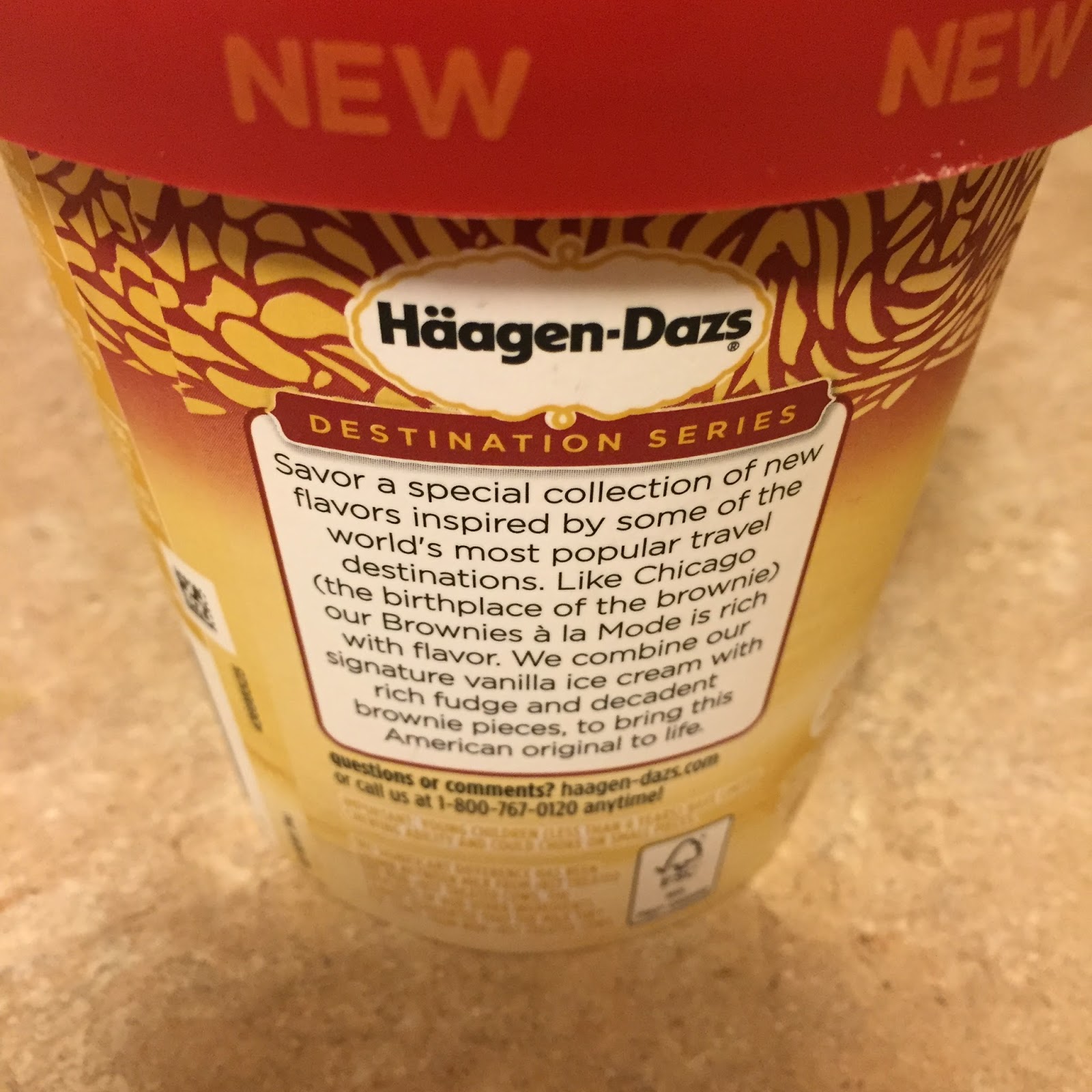 HaagenDazs Destination Series Brownies á la Mode