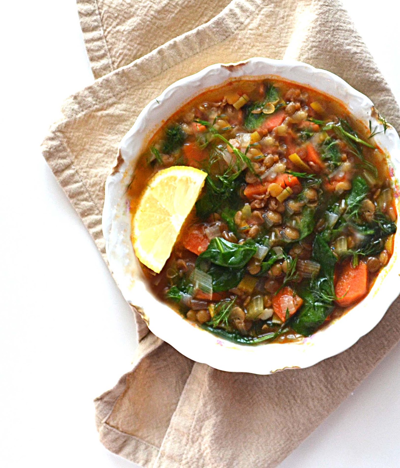 Sew French Lemony Lentil Soup